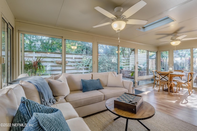 315 20th St, Atlantic Beach, FL 32233 - sunroom featuring wood finished floors and healthy amount of natural light
