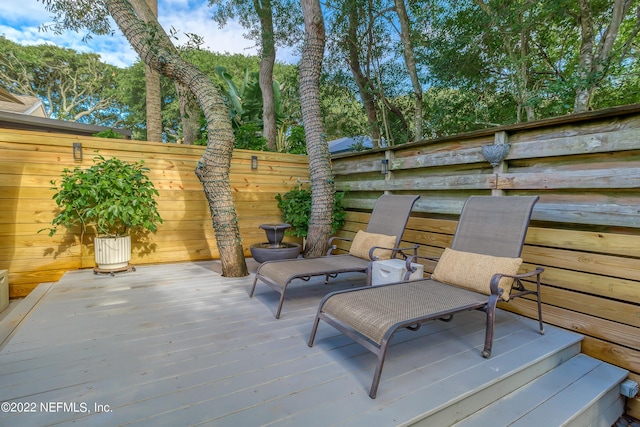 315 20th St, Atlantic Beach, FL 32233 - view of wooden terrace