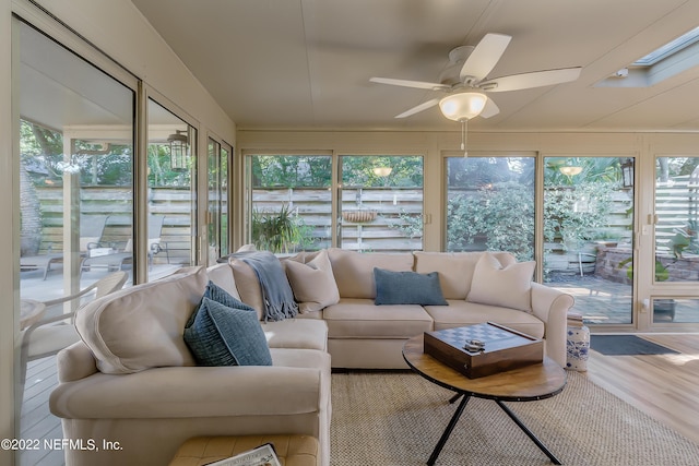 315 20th St, Atlantic Beach, FL 32233 - sunroom featuring plenty of natural light and wood finished floors