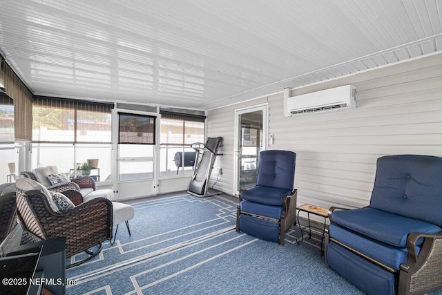 2548 Haywood Estates Ln, Jacksonville, FL 32233 - sunroom with a wall mounted AC