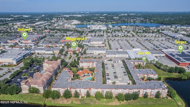 10435 Mid Town Pkwy Unit 265, Jacksonville, FL 32246 - aerial overview of property's location with a large body of water