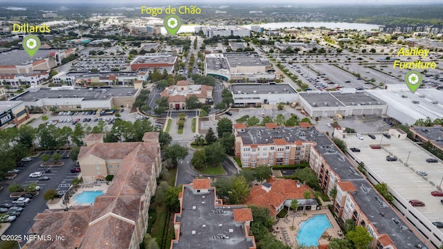 10435 Mid Town Pkwy Unit 265, Jacksonville, FL 32246 - aerial overview of property's location with a pool area