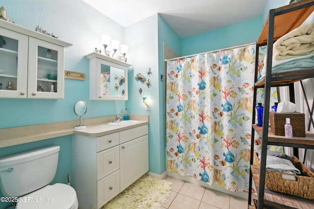 130 Old Town Pkwy Unit 2202, Saint Augustine, FL 32084 - full bathroom with vanity, tile patterned floors, and a shower with curtain