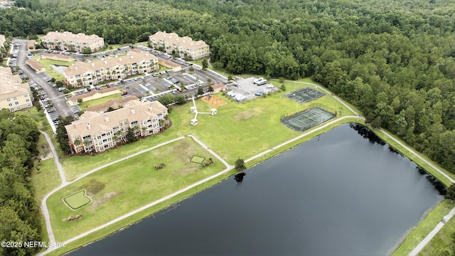 130 Old Town Pkwy Unit 2202, Saint Augustine, FL 32084 - aerial view of property and surrounding area featuring a forest and a large body of water