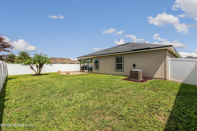 222 Green Turtle Ln, Saint Augustine, FL 32086 - rear view of house with a fenced backyard and a patio