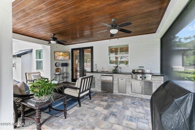 26 Traveler Palm Ct, Ponte Vedra Beach, FL 32082 - view of patio featuring ceiling fan and area for grilling
