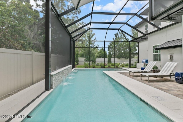 26 Traveler Palm Ct, Ponte Vedra Beach, FL 32082 - view of swimming pool with a patio area and a lanai