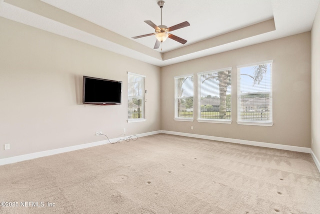 1306 Warbler Way, Middleburg, FL 32068 - carpeted spare room with a raised ceiling and ceiling fan