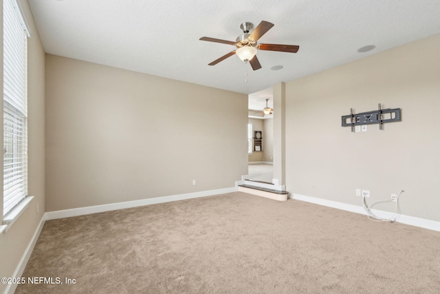 1306 Warbler Way, Middleburg, FL 32068 - carpeted empty room with ceiling fan and baseboards