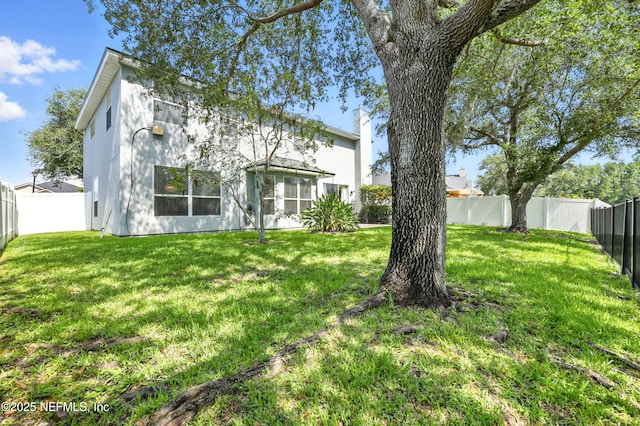 12490 Tropic Dr, Jacksonville, FL 32225 - back of house with a fenced backyard and stucco siding