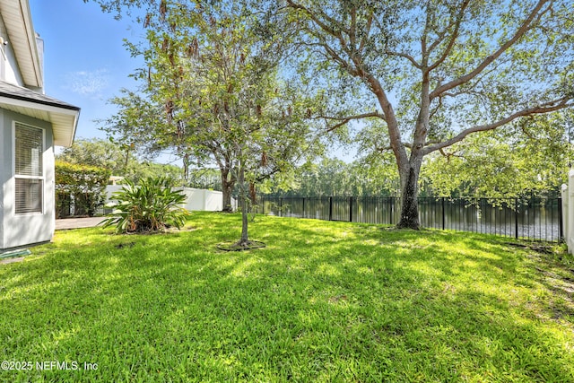 12490 Tropic Dr, Jacksonville, FL 32225 - fenced backyard featuring a water view