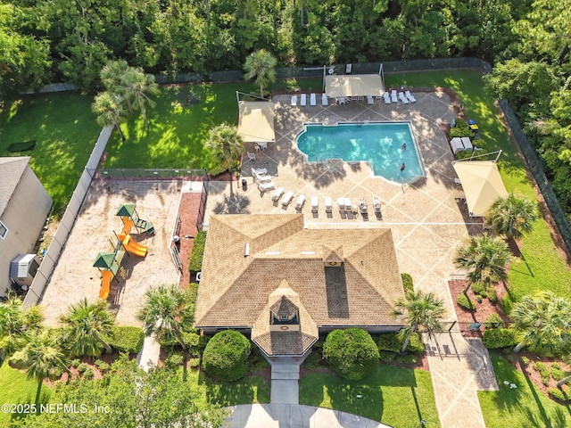 12490 Tropic Dr, Jacksonville, FL 32225 - view of subject property with a pool area