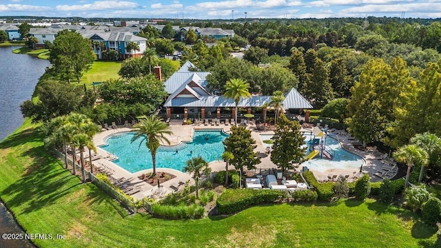 11598 Wynnfield Lakes Cir, Jacksonville, FL 32246 - drone / aerial view of a pool