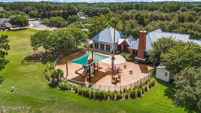 11598 Wynnfield Lakes Cir, Jacksonville, FL 32246 - view from above of property with a forest