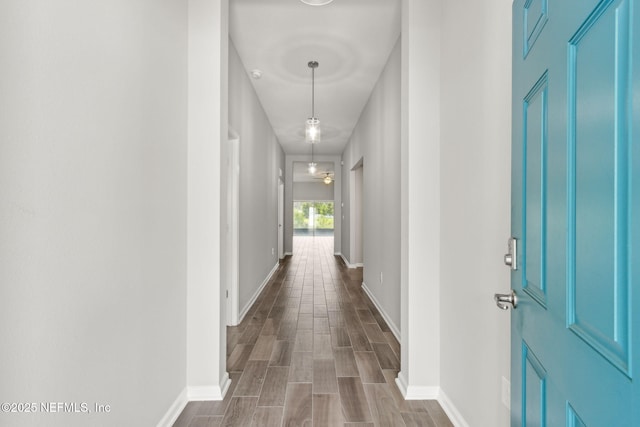 83687 Nether St, Fernandina Beach, FL 32034 - hall featuring baseboards and wood finished floors
