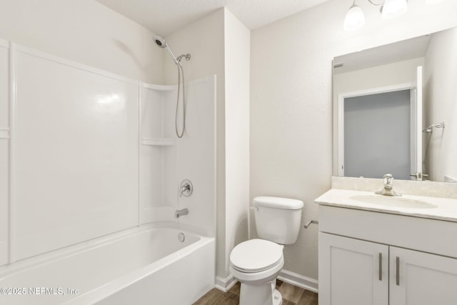 83687 Nether St, Fernandina Beach, FL 32034 - full bath with vanity, wood finished floors, and bathtub / shower combination