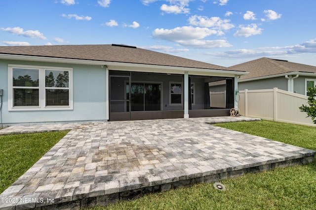 83687 Nether St, Fernandina Beach, FL 32034 - back of house with a sunroom and a patio area