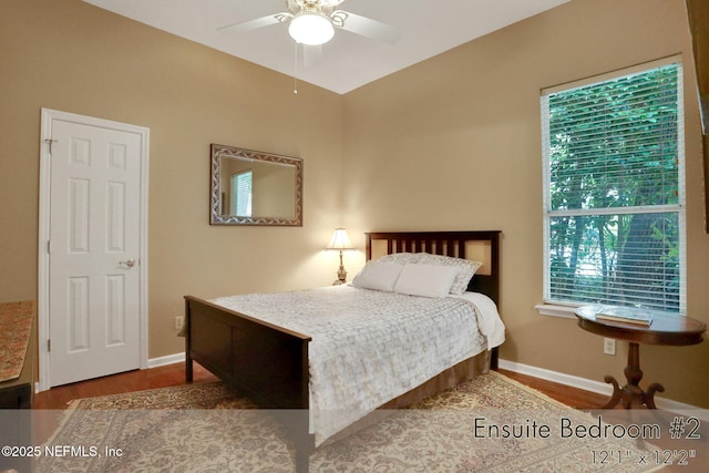 1521 Nottingham Knoll Dr, Jacksonville, FL 32225 - bedroom with wood finished floors and ceiling fan