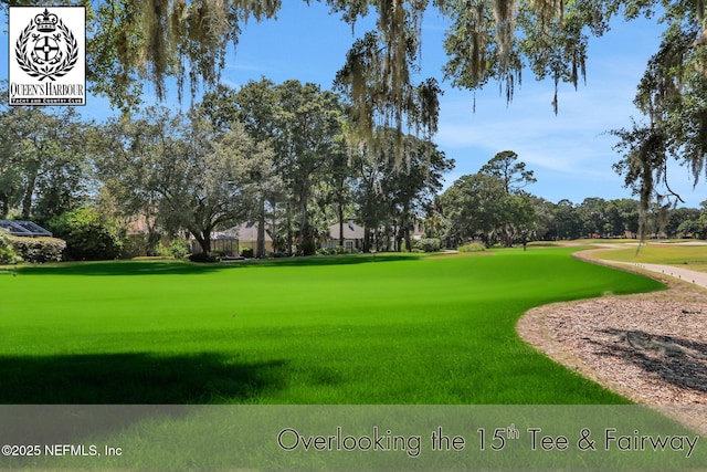 1521 Nottingham Knoll Dr, Jacksonville, FL 32225 - view of home's community featuring view of golf course and a lawn