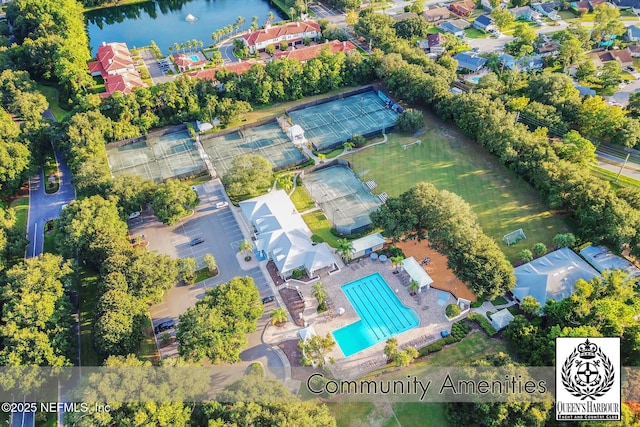 1521 Nottingham Knoll Dr, Jacksonville, FL 32225 - drone / aerial view of a pool area