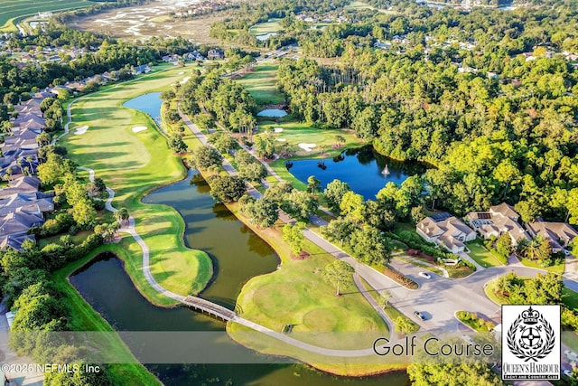 1521 Nottingham Knoll Dr, Jacksonville, FL 32225 - aerial view of property and surrounding area with a nearby body of water and a local golf course