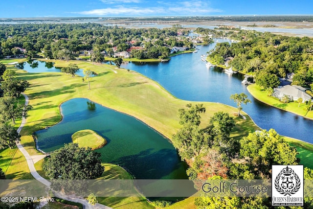 1521 Nottingham Knoll Dr, Jacksonville, FL 32225 - bird's eye view of a large body of water and a golf course