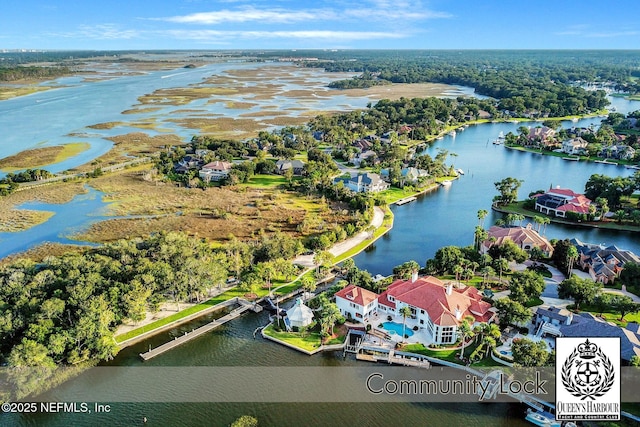 1521 Nottingham Knoll Dr, Jacksonville, FL 32225 - aerial perspective of suburban area featuring a nearby body of water