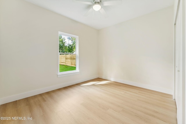 981 Butler Ave, Saint Augustine, FL 32084 - spare room featuring wood finished floors and ceiling fan