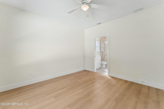 989 Butler Ave, Saint Augustine, FL 32084 - unfurnished room featuring ceiling fan and light wood finished floors