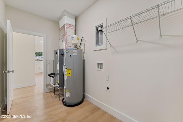 989 Butler Ave, Saint Augustine, FL 32084 - utility room featuring water heater