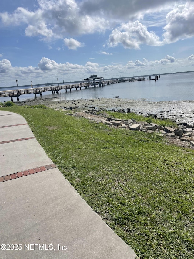 724 N Pine Ave, Green Cove Springs, FL 32043 - view of grassy yard with a water view