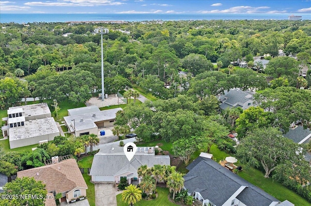 1121 Linkside Ct E, Atlantic Beach, FL 32233 - aerial view of residential area featuring a heavily wooded area