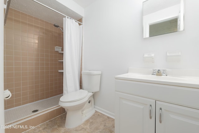175 Evergreen Ln, Middleburg, FL 32068 - full bathroom with vanity, tiled shower, and tile patterned flooring