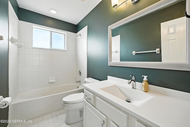 14410 Pelican Bay Ct, Jacksonville, FL 32224 - bathroom featuring vanity,  shower combination, and tile patterned flooring