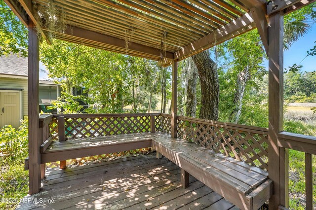 14410 Pelican Bay Ct, Jacksonville, FL 32224 - view of wooden terrace