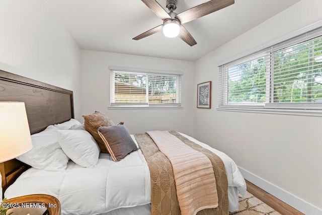 2571 Montreal St, Jacksonville, FL 32233 - bedroom featuring wood finished floors and ceiling fan