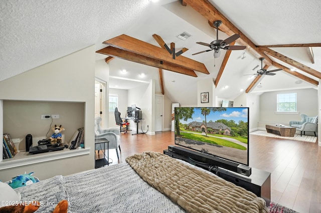 24237 Marsh Landing Pkwy, Ponte Vedra Beach, FL 32082 - bedroom with wood finished floors and a textured ceiling