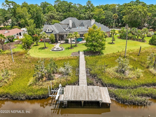24237 Marsh Landing Pkwy, Ponte Vedra Beach, FL 32082 - view from above of property with a large body of water