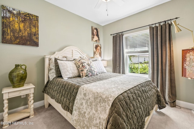 3146 Villa Vera Ct, Jacksonville, FL 32246 - carpeted bedroom featuring baseboards and ceiling fan