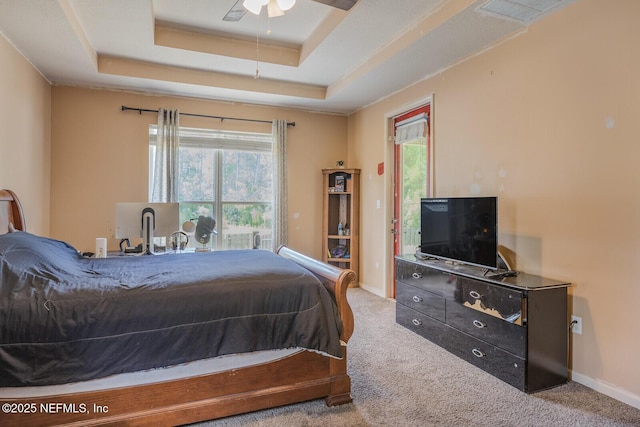 3350 Silverado Cir, Green Cove Springs, FL 32043 - bedroom featuring a raised ceiling and carpet flooring
