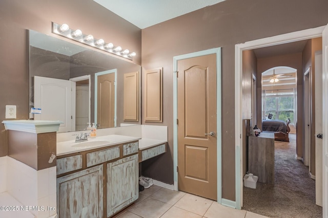 3350 Silverado Cir, Green Cove Springs, FL 32043 - ensuite bathroom with vanity and tile patterned flooring