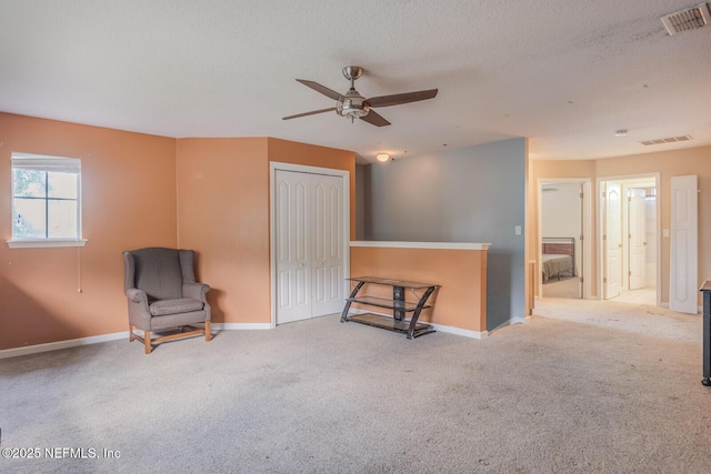 3350 Silverado Cir, Green Cove Springs, FL 32043 - unfurnished room with carpet flooring, ceiling fan, and a textured ceiling