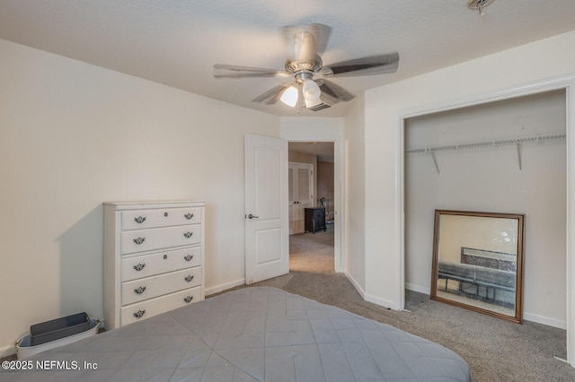 3350 Silverado Cir, Green Cove Springs, FL 32043 - carpeted bedroom featuring a closet and a ceiling fan