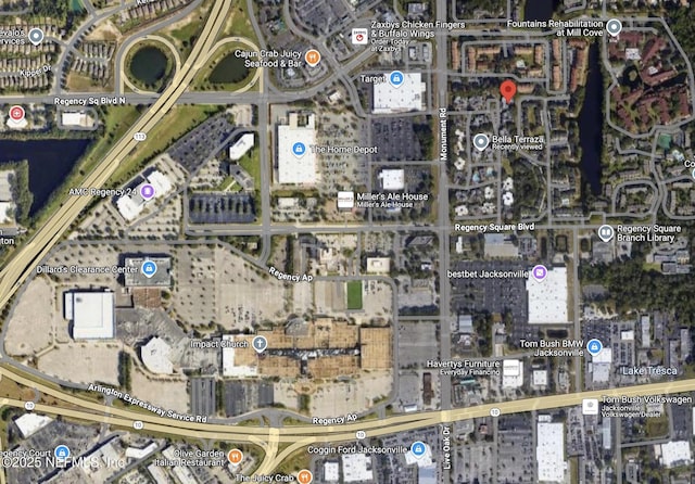 355 Monument Rd Unit 15D1, Jacksonville, FL 32225 - aerial view of property's location