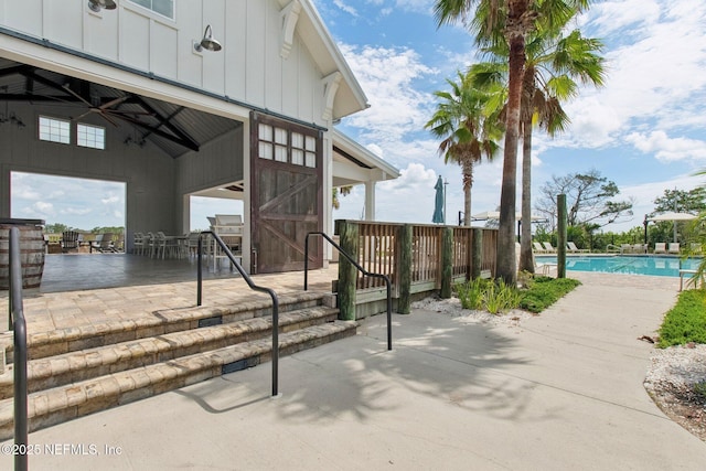 148 Ancient Island Dr, Saint Augustine, FL 32080 - view of patio featuring a community pool
