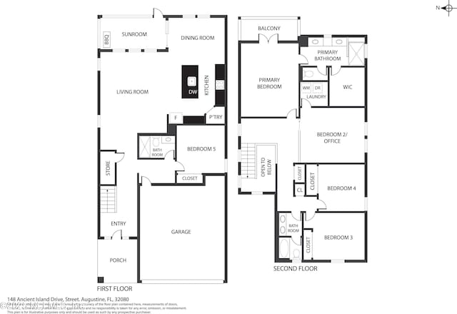 148 Ancient Island Dr, Saint Augustine, FL 32080 - view of home floor plan