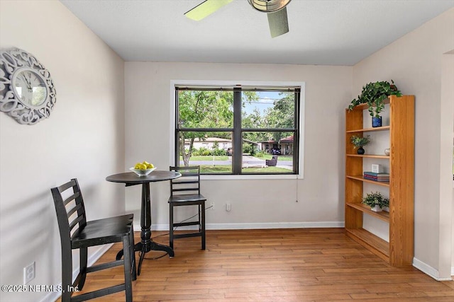 455 Aiken Rd, Jacksonville, FL 32216 - dining space featuring hardwood / wood-style flooring and a ceiling fan