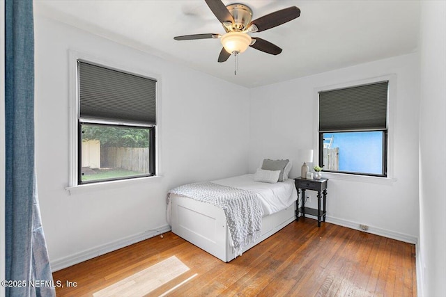 455 Aiken Rd, Jacksonville, FL 32216 - bedroom featuring hardwood / wood-style floors and ceiling fan