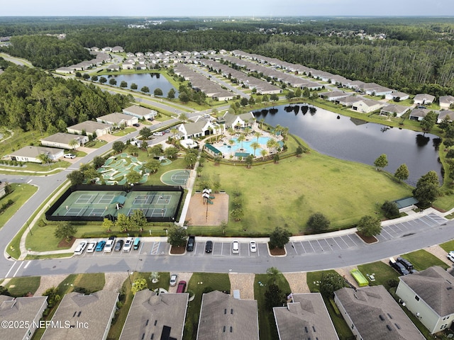 121 Seamount Way, Saint Augustine, FL 32092 - aerial view of property and surrounding area featuring a large body of water and nearby suburban area