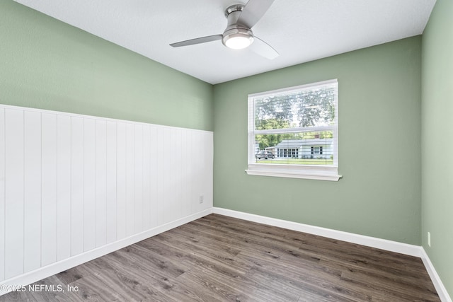 3349 Gilmore St, Jacksonville, FL 32205 - unfurnished room featuring wood finished floors and a ceiling fan